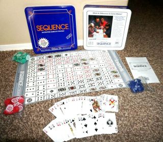 Sequence Game Of Strategy Deluxe Edition Tin Deluxe Cushioned Playing Mat 1995