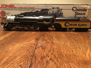 Lionel 6 - 8003 Chessie Steam Special 2 - 8 - 4 Berkshire Steam Engine W/steam Sound