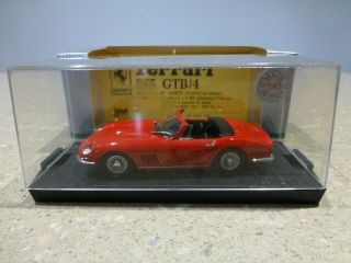 1/43 Model Box/revell Ferrari 275 Gtb Spyder In Red,  Alloy Wheels.  Boxed