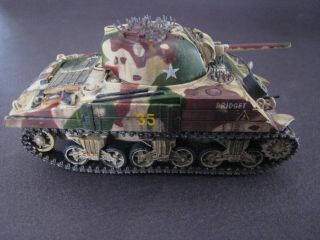 1/72 Dragon Model.  Wwii Us Marine M4 Sherman Pacific War With Spikes.