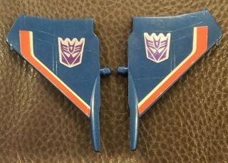 Vintage 1984 Transformers G1 Thundercracker Figure Left Right Wing Wings Set