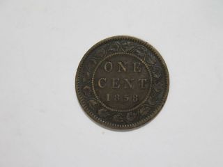 Canada 1858 Large One Cent 1c World Coin Sticky 