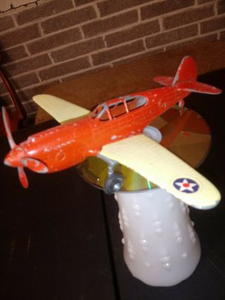 Hubley P - 40 Fighter Plane Wwii Diecast Airplane Made In Lancaster Pa.  Texaco