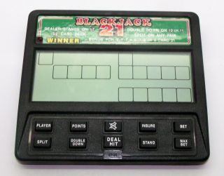 Blackjack 21 Electronic Hand Held Game Radio Shack