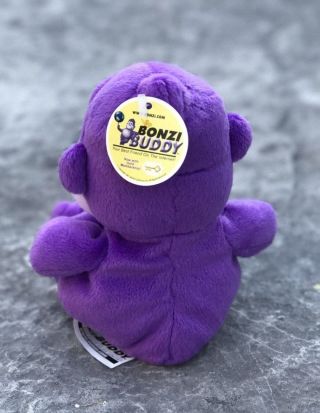 RARE Bonzi Buddy Plush BRAND NEW/MINT 2001 Gold Membership Reward Purple Gorilla 3