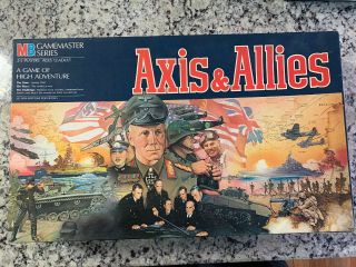 Axis And Allies Board Game Milton Bradley 1st Edition 1984 Complete 100