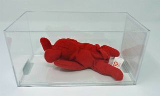 Ty Prototype Red Peanut Teenie Beanie Baby Elephant Authenticated Mcdonalds