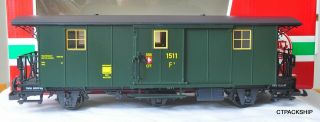 G Gauge - Lgb 41330 Sbb Cff Swiss Federal Railways Baggage Postal Wagon