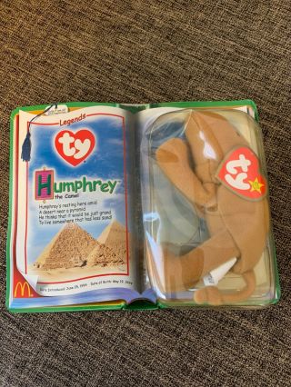 Beanie Baby Ty Legends Humphrey The Camel W/ 2 Errors: Date Wrong & Misspelling