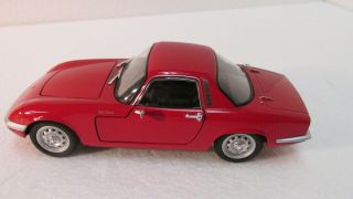 1965 Lotus Elan Sports Car In A Red 1:24 Scale Diecast From Welly Dc2543