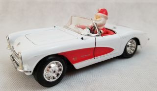 1957 Corvette Convertible With Santa Limited Edition Amoco Scale 1:24 Diecast