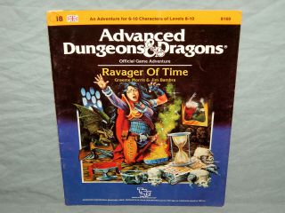 Ad&d 1st Ed Adventure Module - I8 Ravager Of Time (hard To Find And Vg, )