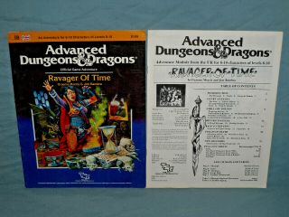 AD&D 1st Ed Adventure Module - I8 RAVAGER OF TIME (HARD TO FIND and VG, ) 2