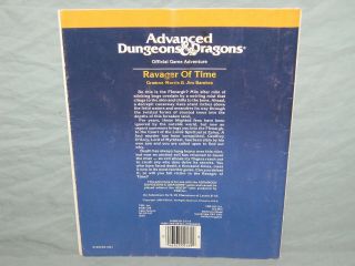 AD&D 1st Ed Adventure Module - I8 RAVAGER OF TIME (HARD TO FIND and VG, ) 3