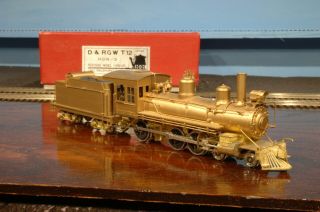 Westside Model Co Brass Hon3 D&rgw T - 12 4 - 6 - 0 Steam Locomotive