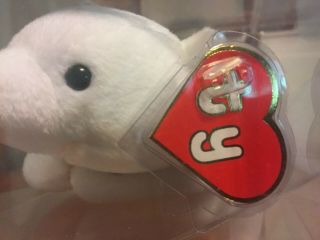 Authenticated Chilly 1st gen hang & tush tags Ty beanie baby MWMT MQ.  perfect 3