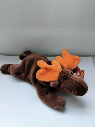 Chocolate The Moose Ty Beanie Baby 1993 Retired First Gen Rare