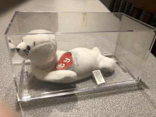 Authenticated Mq Mwmt Seamore Ty Beanie Baby 1st Hang / Tush Museum Quality