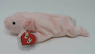 Ty Beanie Baby Squealer Pig 2nd 1st Gen Authentic 1993