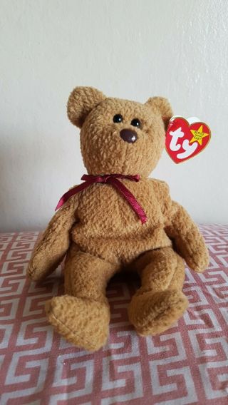 Collector Item 1996 Curly Ty Beanie Baby With Multiple Errors 115