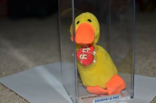 Authenticated Ty Beanie Baby Wingless Quackers Without Wings 1st Gen Tbb