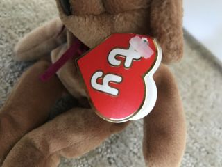 2nd / 1st Gen Brown Teddy Ty Beanie Baby Babies Style 4050 3