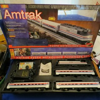 Mth Rail King Amtrak F40ph Metroliner Passenger Set Proto Sound Diesel Loco 399