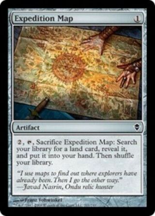 Mtg Magic Cards 4x X4 Nm -,  English Expedition Map Zendikar