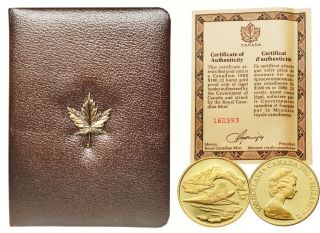 Canada 1980 Arctic Territories 1/2 Oz Gold Coin With & Box