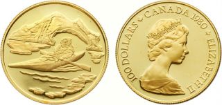Canada 1980 Arctic Territories 1/2 oz Gold Coin with & Box 2