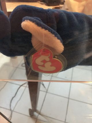 Ty Beanie Babies Peanut Royal Blue 1995 Authenticated Museum Quality