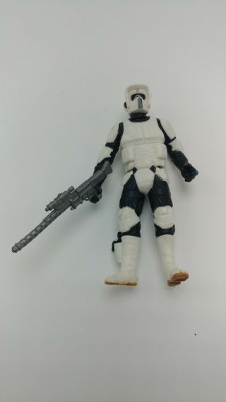 Star Wars 2000 Scout Trooper Loose 3.  75 " Figure W/sniper Rifle
