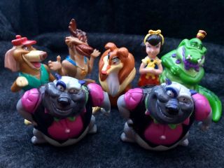 All Dogs Go To Heaven - Wendys Toys Full Set 1989 - Premium Fast Food Cereal