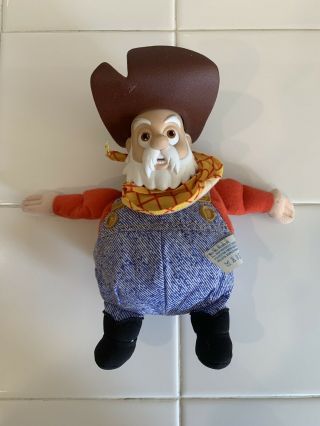 Disney Toy Story 2 Prospector Stinky Pete 8.  5 " Bean Bag Plush Doll Mattel Htf