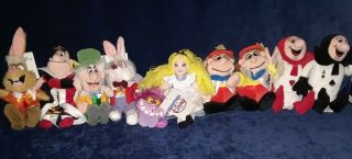 Classic Disney Alice In Wonderland Beanie Babies Set Of 9 Characters
