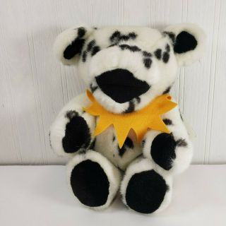 12 " White Spotted Jointed Grateful Dead Plush Bear W/tags 1990 Liquid Blue