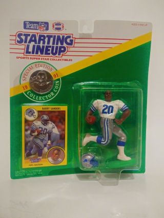 1991 Starting Lineup - Slu - Nfl - Barry Sanders - Detroit Lions