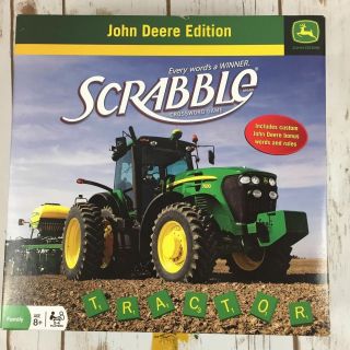 Scrabble Crossword Game John Deere Tractor Farmer Version