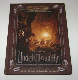 Expedition To Undermountain Dungeons & Dragons D&d 3.  5 Official Adventure Wotc