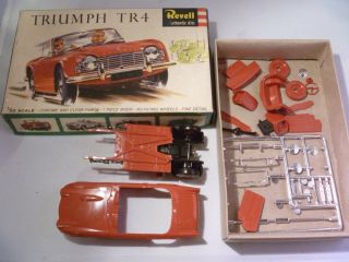 Vintage Slot Car ? Revell Kit Body Shell Triumph Tr4