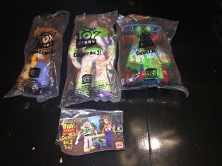 Complete Set Of 3 Burger King Toy Story Andy 