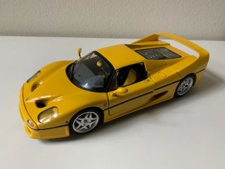 Hot Wheels Elite 1/18 Scale Diecast - J2930 Ferrari F50 Yellow