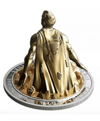 NIB 2018 Canada Silver $100 Superman The Last Son Of Krypton 10 oz Statue Coin 2