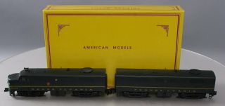 American Models S Gauge Alco F2 - Ab Pennsylvania Diesel Locomotive & B Unit Ex