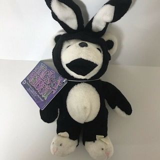 Grateful Dead Bean Bear 7 " Black White Jack - A - Rabbit Cute Plush Doll F/s
