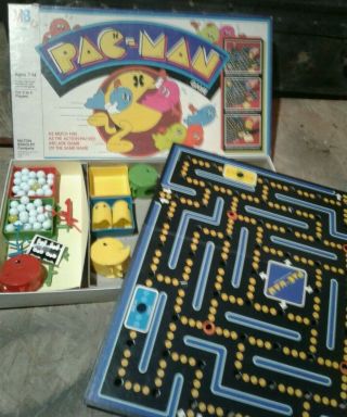 Vintage 1980 Milton Bradley Pac - Man Board Game 100 Complete Perfect Gift
