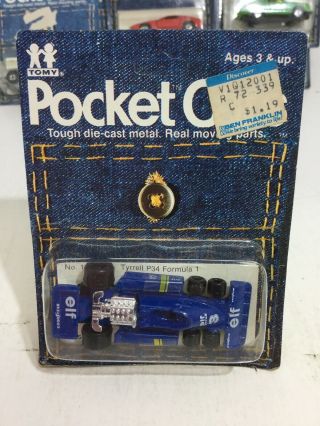 Tomy Tomica Pocket Cars 168 F32 Blue Tyrrell Formula 1 Race Car P34 Japan Mip