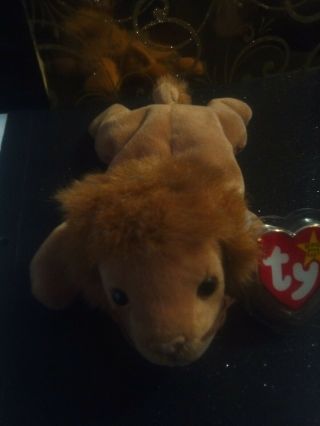 Roary Ty Beanie Baby 1996 Extremely Rare With Errors.