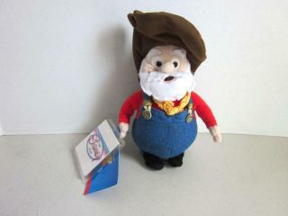 Vintage Disney Store Bean Bag Plush Toy Story 2 Prospector Pete 8 " With Tag