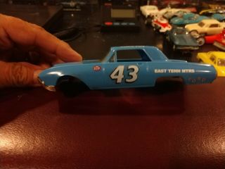 1963 Eldon Ford Thunderbird 1/32 Scale Slot Car Blue 43 Richard Petty Nascar